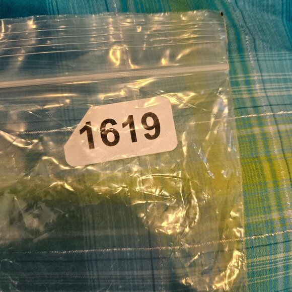 Catherines Plaid Peasant Top Womens 3X Turquoise Green silver Embroidery peasant - Picture 12 of 13